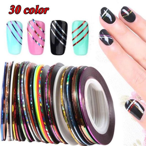 nail art decorations 30pcs/set manicure tool decoration striping decals foil tape line tips stickers colorful mixed colors, Silver;gold
nail art decorations 30pcs/set manicure tool decoration striping decals foil tape line tips stickers colorful mixed colors, Silver;gold