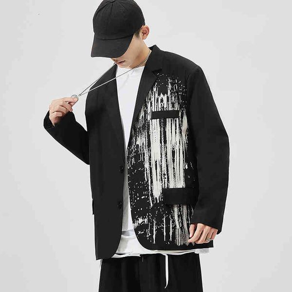 men's suits & blazers 2021 luxury classic black japan style men's casual autumn spring fashion brand loose long suit 7apg, White;black
men's suits & blazers 2021 luxury classic black japan style men's casual autumn spring fashion brand loose long suit 7apg, White;black