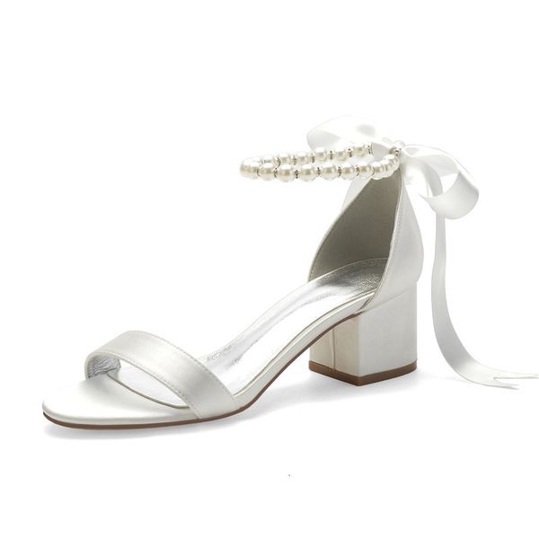 slippers mid heels satin pearls wedding sandals open toe ribbon tie block heel prom evening formal party dress shoes oyza, Black
slippers mid heels satin pearls wedding sandals open toe ribbon tie block heel prom evening formal party dress shoes oyza, Black