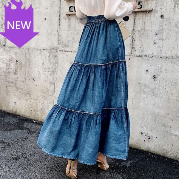 casual jeans elastic waist long maxi skirt for women s-xl 2021 fashion spring summer denim all-match loose skirts, Black
casual jeans elastic waist long maxi skirt for women s-xl 2021 fashion spring summer denim all-match loose skirts, Black