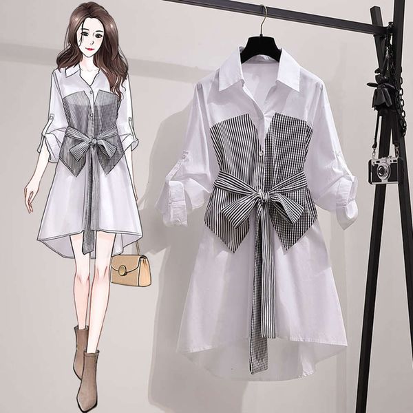 casual dresses dress large women's design sense spring fat sister show thin age cover meat foreign style shirt skirt 9m9s, Black;gray
casual dresses dress large women's design sense spring fat sister show thin age cover meat foreign style shirt skirt 9m9s, Black;gray