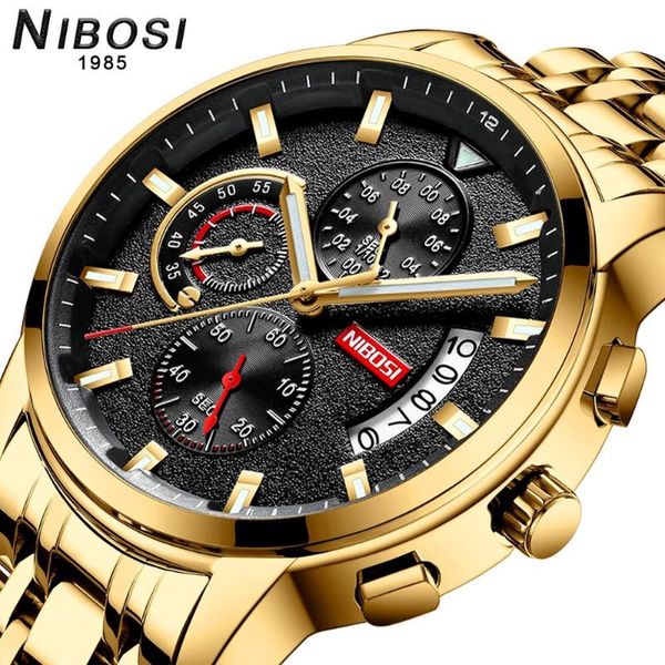 wristwatches nibosi men watches 2021 luruxy brand gold business quartz watch mens stainless steel waterproof clock military relogio masculin, Slivery;brown
wristwatches nibosi men watches 2021 luruxy brand gold business quartz watch mens stainless steel waterproof clock military relogio masculin, Slivery;brown