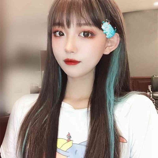 piece of traceless a highlights dyed long straight hair invisible color hairpiece, Black
piece of traceless a highlights dyed long straight hair invisible color hairpiece, Black