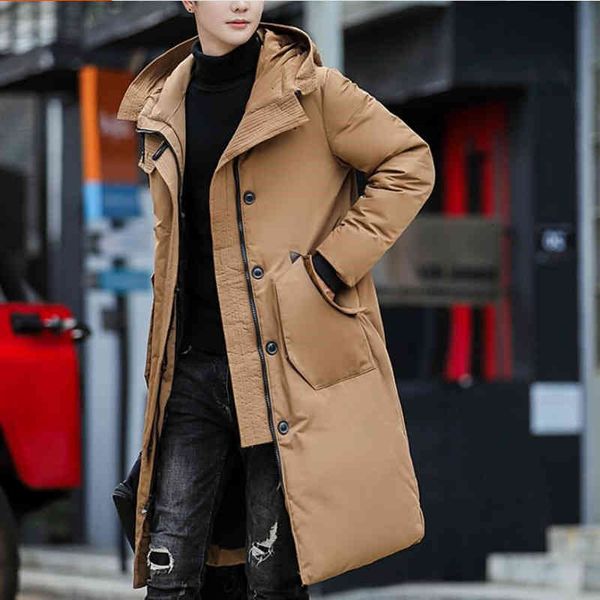 hooded 2021 men winter jackets casual long down thicker warm parkas new male outwear coats slim fit s-3xl, Black
hooded 2021 men winter jackets casual long down thicker warm parkas new male outwear coats slim fit s-3xl, Black
