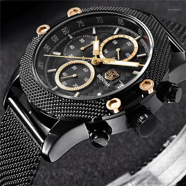 men watch chronograph waterproof sport stainless steel mens wrist watches military army man clock wristwatches, Slivery;brown
men watch chronograph waterproof sport stainless steel mens wrist watches military army man clock wristwatches, Slivery;brown