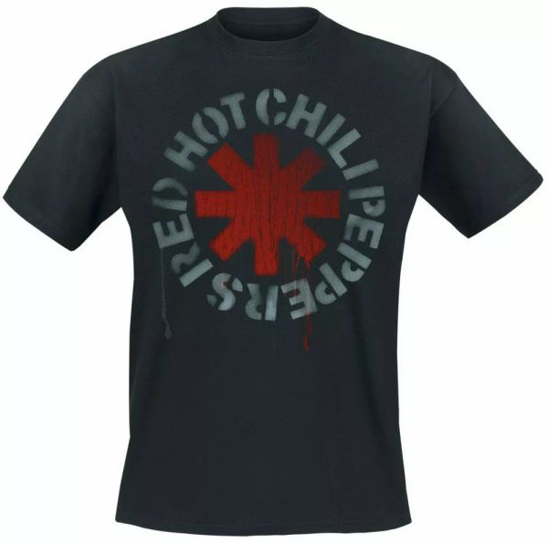 red chili peppers t shirt stencil asterisk official licensed black mens tee, White;black
red chili peppers t shirt stencil asterisk official licensed black mens tee, White;black