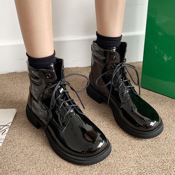 boots rimocy patent leather lace up ankle for women square low heel platform booties woman short black motorcycle ladies
boots rimocy patent leather lace up ankle for women square low heel platform booties woman short black motorcycle ladies