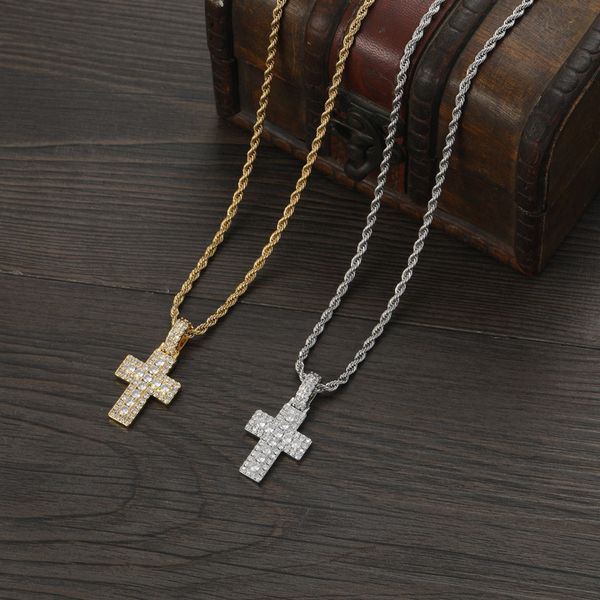 design necklace fashion pendant luxury jewelry hip hop cross zirconium lovers men's punk, Silver
design necklace fashion pendant luxury jewelry hip hop cross zirconium lovers men's punk, Silver