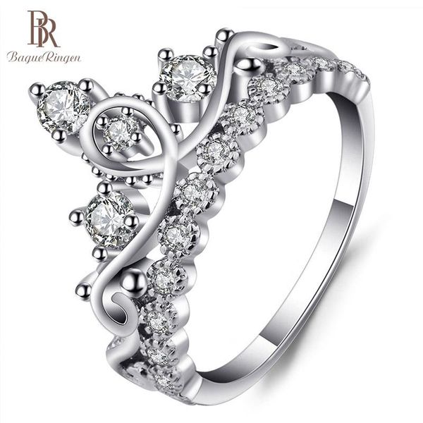 cluster rings bague ringen classic silver ring for women rose gold color charm fine jewelry wedding party female gift size 6-10, Golden;silver
cluster rings bague ringen classic silver ring for women rose gold color charm fine jewelry wedding party female gift size 6-10, Golden;silver