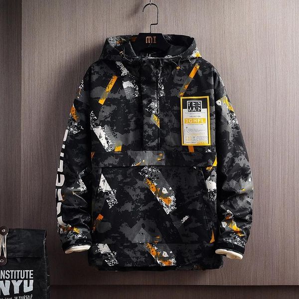 men's jackets spring autumn jacket fashion casual streetwear hooded windbreaker coat male outwear camouflage hip hop clothes, Black;brown
men's jackets spring autumn jacket fashion casual streetwear hooded windbreaker coat male outwear camouflage hip hop clothes, Black;brown