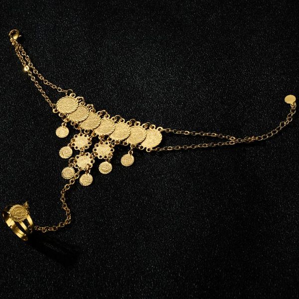 charm bracelets arab middle east 2021 wedding gift copper gold-plated coins for women bracelet ring chain islamic muslim dress, Golden;silver
charm bracelets arab middle east 2021 wedding gift copper gold-plated coins for women bracelet ring chain islamic muslim dress, Golden;silver