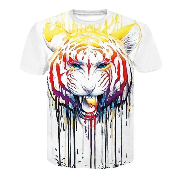 men's t-shirts 2021 summer t-shirt personality oil painting tiger 3dt shirt fashion animal print couple clothing tees, White;black
men's t-shirts 2021 summer t-shirt personality oil painting tiger 3dt shirt fashion animal print couple clothing tees, White;black