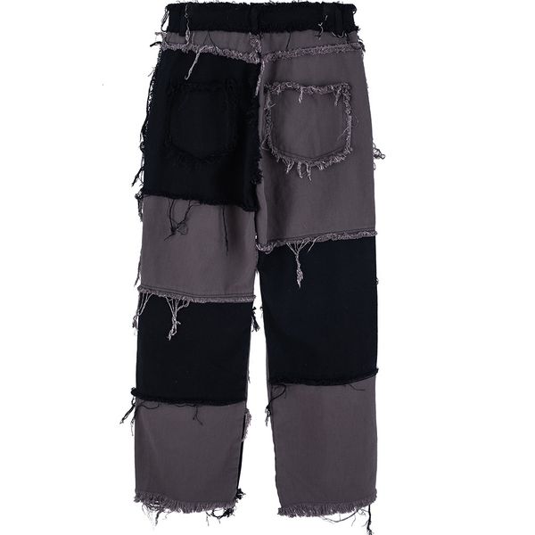 men's jeans aolamegs vintage color block tearing patchwork denim pants casual japanese high street harajuku fashion streetwear tyvo, Blue
men's jeans aolamegs vintage color block tearing patchwork denim pants casual japanese high street harajuku fashion streetwear tyvo, Blue