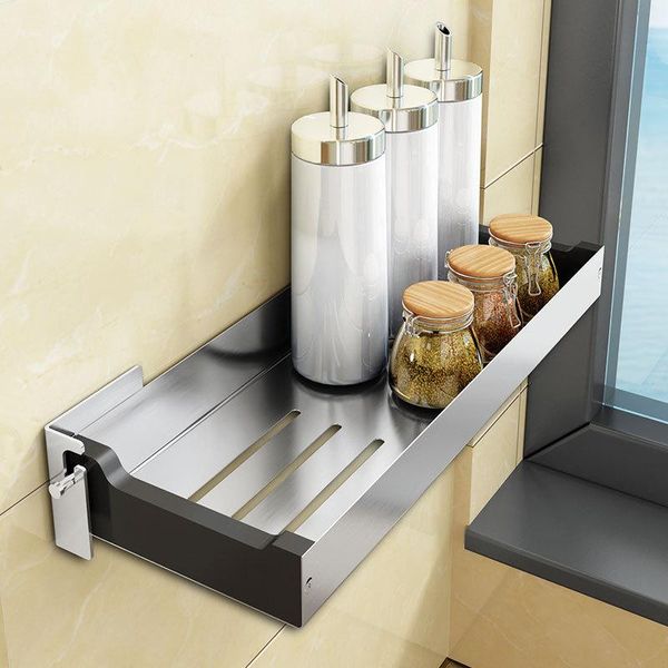 stainless steel rack multifunctional wall hanging perforated seasoning storage and finishing kitchen & organization
stainless steel rack multifunctional wall hanging perforated seasoning storage and finishing kitchen & organization