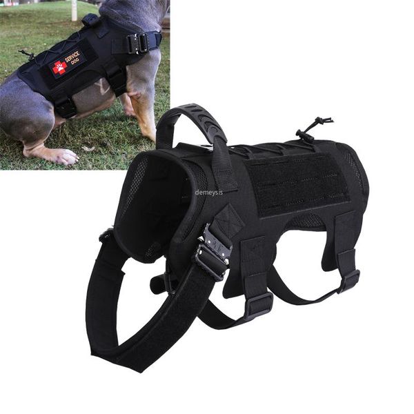 hunting jackets molle military dog training vest adjustable army tactical harness shooting service clothes vests leash, Camo;black
hunting jackets molle military dog training vest adjustable army tactical harness shooting service clothes vests leash, Camo;black