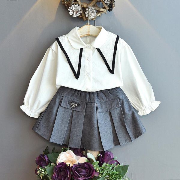 clothing sets bear leader kids clothes girls 2021 spring autumn girl' college style long-sleeved shirt & pleated skirt two-piece outfit, White
clothing sets bear leader kids clothes girls 2021 spring autumn girl' college style long-sleeved shirt & pleated skirt two-piece outfit, White