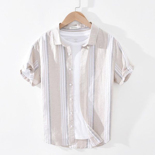 summer thin casual striped short-sleeved men's loose simple cardigan shirt shirts, White;black
summer thin casual striped short-sleeved men's loose simple cardigan shirt shirts, White;black