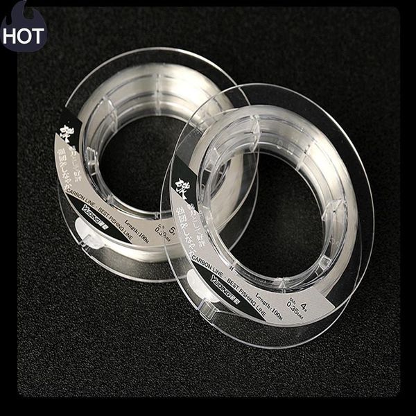 100% fluorocarbon fishing line monofilament carbon fiber leader sinking speckle carp thread transparent wear-resistant braid
100% fluorocarbon fishing line monofilament carbon fiber leader sinking speckle carp thread transparent wear-resistant braid