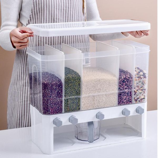 wall-mounted separate grain cereal can rice storage cylinder automatic plastic box for kitchen csv bottles & jars
wall-mounted separate grain cereal can rice storage cylinder automatic plastic box for kitchen csv bottles & jars