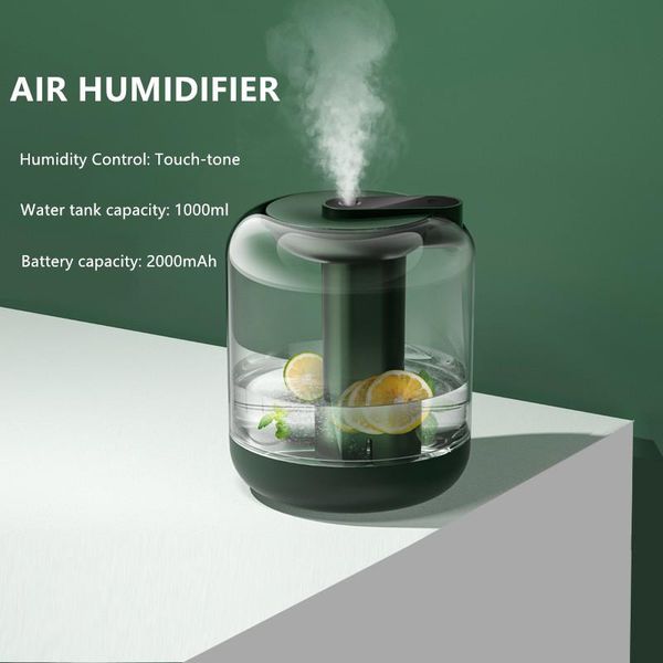 humidifiers electric usb air humidifier 1000ml capacity rechargeable 2000mah battery aroma oil ultrasonic and mist maker led light for home
humidifiers electric usb air humidifier 1000ml capacity rechargeable 2000mah battery aroma oil ultrasonic and mist maker led light for home