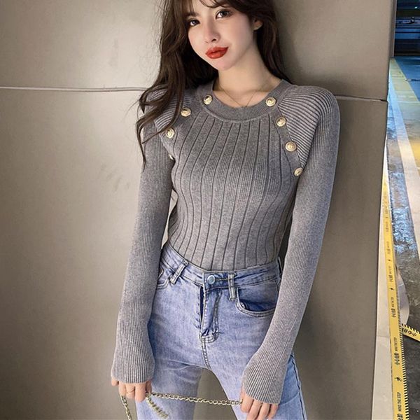 women's sweaters ljsxls button pullover women 2021 autumn vintage long sleeve o-neck woman sweater winter korean knitted solid warm, White;black
women's sweaters ljsxls button pullover women 2021 autumn vintage long sleeve o-neck woman sweater winter korean knitted solid warm, White;black