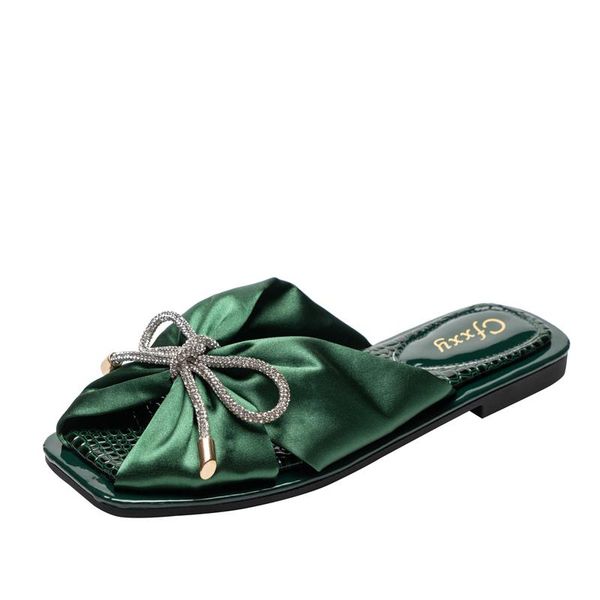 slippers 2021 summer women silk bow outdoor flats open toe causal sandals comfortable fashion green shoes plus size 42, Black
slippers 2021 summer women silk bow outdoor flats open toe causal sandals comfortable fashion green shoes plus size 42, Black