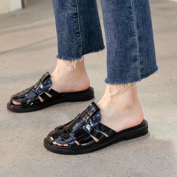 slippers est women mules genuine leather fashion summer low heels sandals 2021 basic causal shoes woman, Black
slippers est women mules genuine leather fashion summer low heels sandals 2021 basic causal shoes woman, Black