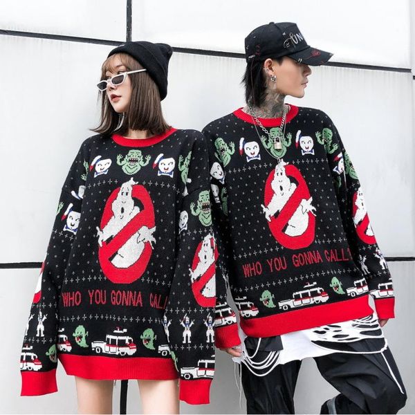 men's sweaters embroidered knitwear jumper couple hip hop long sleeve sweater oversize hipster casual pullovers male, White;black
men's sweaters embroidered knitwear jumper couple hip hop long sleeve sweater oversize hipster casual pullovers male, White;black