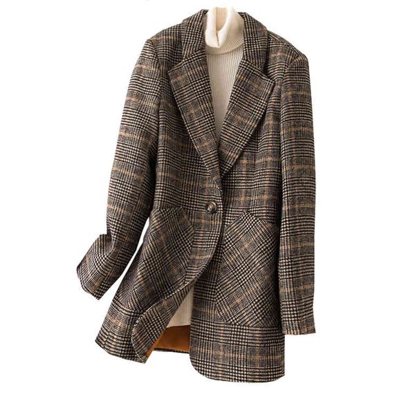 women's suits & blazers autumn winter fashion plaid casual slim women single breasted female outerwear ladies jackets plus size -5xl 4, White;black
women's suits & blazers autumn winter fashion plaid casual slim women single breasted female outerwear ladies jackets plus size -5xl 4, White;black