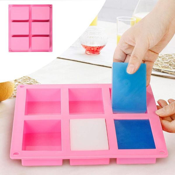 craft tools 6 cavity silicone mold for making soaps 3d plain soap rectangle diy handmade form tray mould
craft tools 6 cavity silicone mold for making soaps 3d plain soap rectangle diy handmade form tray mould