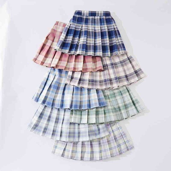 1-14 years plaid spring summer girls skirt high waist student pleated skirts kids cute uniforms girls dance mini skirt 210331, Blue
1-14 years plaid spring summer girls skirt high waist student pleated skirts kids cute uniforms girls dance mini skirt 210331, Blue