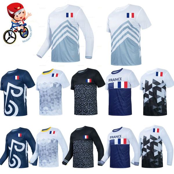 racing sets france 2021 kids quick dry motocross jersey downhil mountain bike dh shirt mx motorcycle clothing children mtb cycling t-shirt, Black;blue
racing sets france 2021 kids quick dry motocross jersey downhil mountain bike dh shirt mx motorcycle clothing children mtb cycling t-shirt, Black;blue