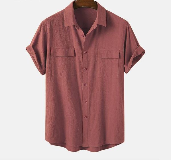men's casual shirts 2021 men shirt cotton solid color short sleeve streetwear mens clothing, White;black
men's casual shirts 2021 men shirt cotton solid color short sleeve streetwear mens clothing, White;black