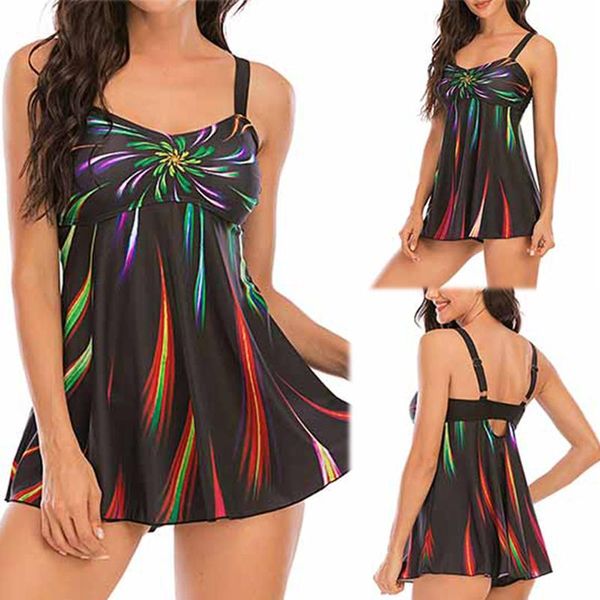 women's swimwear women swimsuit tankini large digital print spring beach resort split set, White;black
women's swimwear women swimsuit tankini large digital print spring beach resort split set, White;black