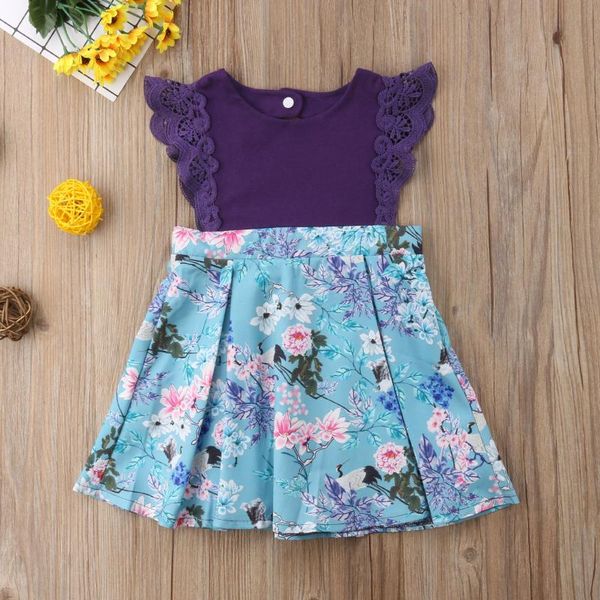 girl's dresses girls summer floral a-line dress lace flying sleeve round neck pleated patchwork, Red;yellow
girl's dresses girls summer floral a-line dress lace flying sleeve round neck pleated patchwork, Red;yellow