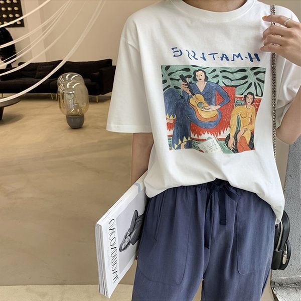 2019 new korean version of harajuku women's wear versatile super fire net red t-shirt women's short sleeve fashion brand top, White;black
2019 new korean version of harajuku women's wear versatile super fire net red t-shirt women's short sleeve fashion brand top, White;black
