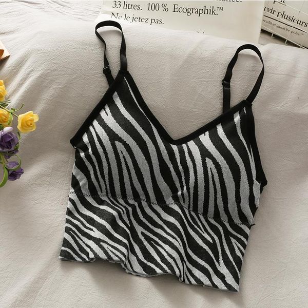 Camisoles & Tanks Korean Versatile Zebra Pattern Short Slim No Steel Ring Bra Vest Women's Back With Chest Cushion Sling Shirt Spring 5E4B, Black;white
Camisoles & Tanks Korean Versatile Zebra Pattern Short Slim No Steel Ring Bra Vest Women's Back With Chest Cushion Sling Shirt Spring 5E4B, Black;white