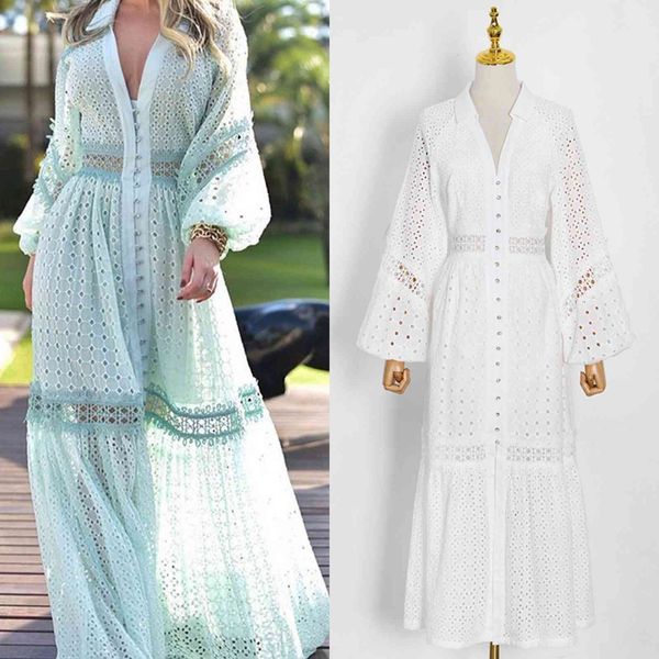 runway dresses european and american spring summer dress v-neck lantern sleeve stitching hollow holiday long k2wa, Black
runway dresses european and american spring summer dress v-neck lantern sleeve stitching hollow holiday long k2wa, Black
