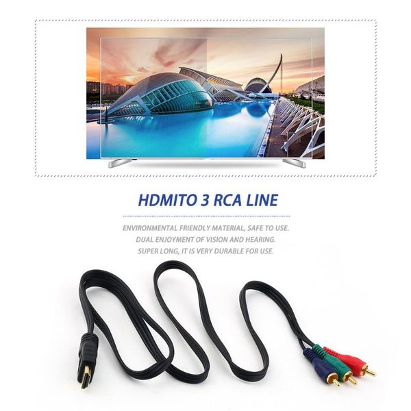 mini h-dmi to 3rca video component connection cable convert hub cord line wholesale for hdmito3 gold connector audio cables & connectors 
mini h-dmi to 3rca video component connection cable convert hub cord line wholesale for hdmito3 gold connector audio cables & connectors