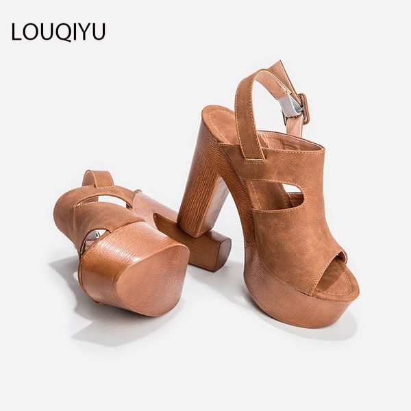 dress shoes sandals summer women's fish-mouth waterproof platform high heels soft leather ladies chunky-heel 12cm large size, Black
dress shoes sandals summer women's fish-mouth waterproof platform high heels soft leather ladies chunky-heel 12cm large size, Black