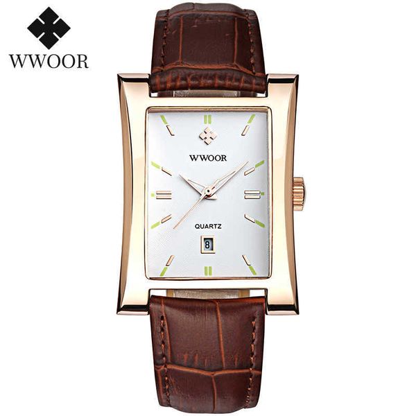 relojes hombre wwoor luxury men square watches mens quartz casual sport leather wristwatch with date brown watch + box pack 210527, Slivery;brown
relojes hombre wwoor luxury men square watches mens quartz casual sport leather wristwatch with date brown watch + box pack 210527, Slivery;brown