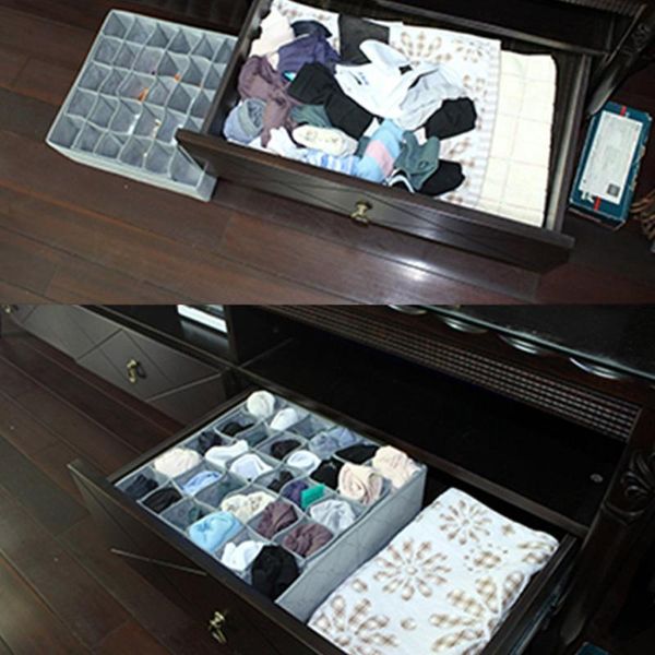 storage drawers 30 grid slot bamboo charcoal underwear ties socks drawer closet organizer box fit for collection
storage drawers 30 grid slot bamboo charcoal underwear ties socks drawer closet organizer box fit for collection