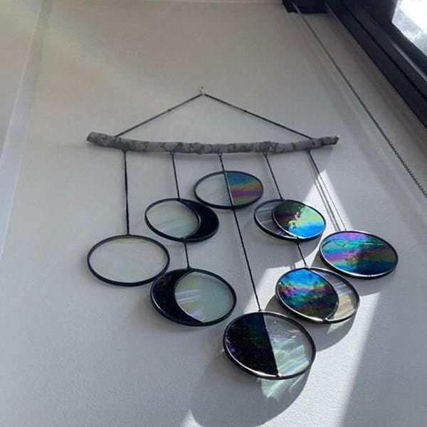 decorative objects & figurines clear and rainbow iridized moon phase hanging celestial art wall decor stained glass cfe
decorative objects & figurines clear and rainbow iridized moon phase hanging celestial art wall decor stained glass cfe