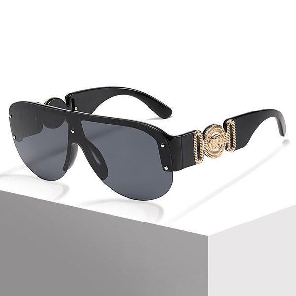 sunglasses one piece vintage sun glasses rimless shades fashion oversized designer women men gafas de sol, White;black
sunglasses one piece vintage sun glasses rimless shades fashion oversized designer women men gafas de sol, White;black