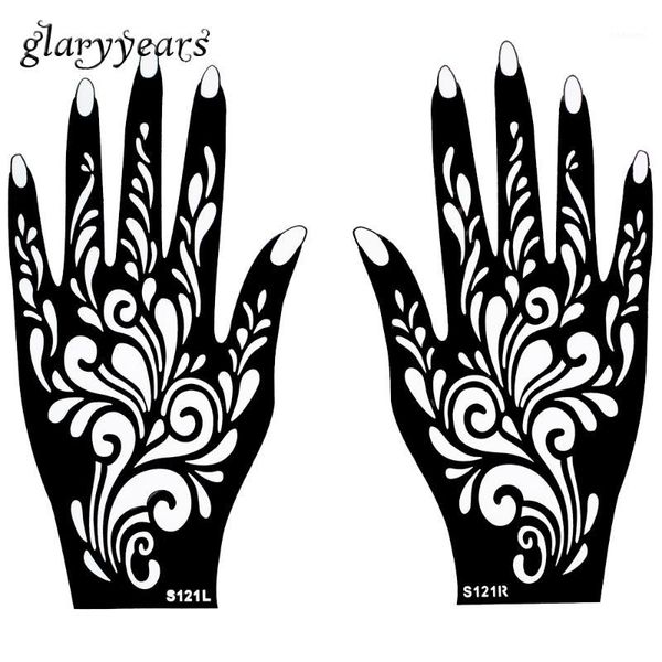 airbrush tattoo supplies wholesale-1 pair hands mehndi henna stencil flower pattern design for women body hand art painting disposable 20cm
airbrush tattoo supplies wholesale-1 pair hands mehndi henna stencil flower pattern design for women body hand art painting disposable 20cm