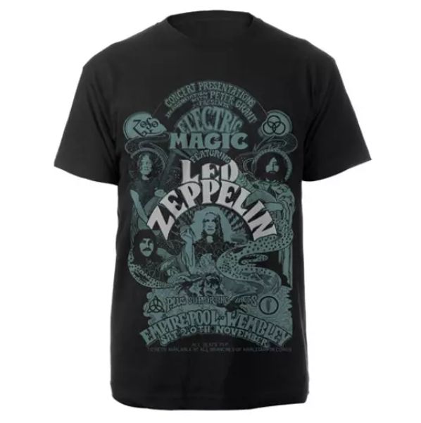 led zeppelin t shirt electric magic officially licensed black mens rock band tee, White;black
led zeppelin t shirt electric magic officially licensed black mens rock band tee, White;black