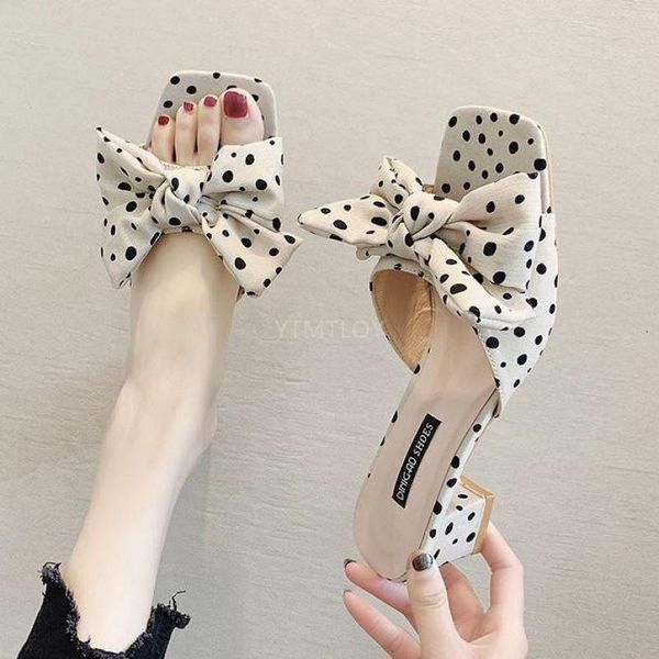 slippers women summer thick heel square toe ladies slides fashion dot butterfly-knot sandals zapatillas mujer casa 8tjc, Black
slippers women summer thick heel square toe ladies slides fashion dot butterfly-knot sandals zapatillas mujer casa 8tjc, Black