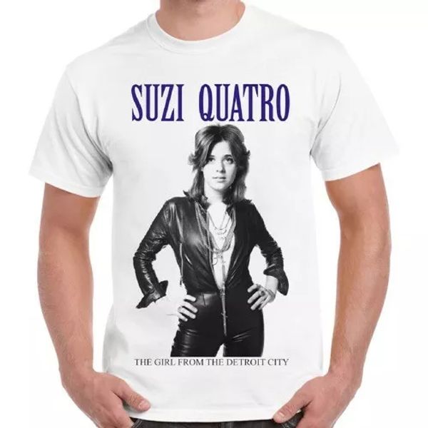 suzi quatro the girl from the detroit city cool vintage retro t shirt 1781, White;black
suzi quatro the girl from the detroit city cool vintage retro t shirt 1781, White;black