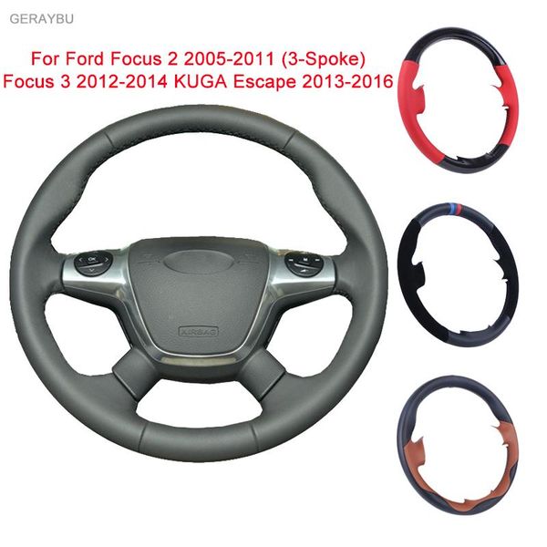 steering wheel covers geraybu custom diy leather hand-sewn car cover for focus 2 2005-2011 (3-spoke)focus 3 2012-2014 kuga escape
steering wheel covers geraybu custom diy leather hand-sewn car cover for focus 2 2005-2011 (3-spoke)focus 3 2012-2014 kuga escape