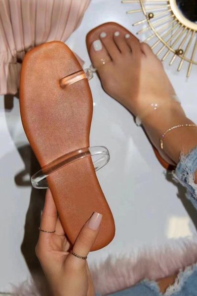 women's flat slippers 2021 square toe transparent belt large size shoes, Black
women's flat slippers 2021 square toe transparent belt large size shoes, Black